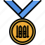 medal, award, ski, winter, sports 
