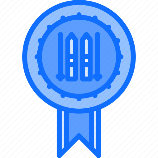 Badge, award, ski, winter, sports icon - Download on Iconfinder