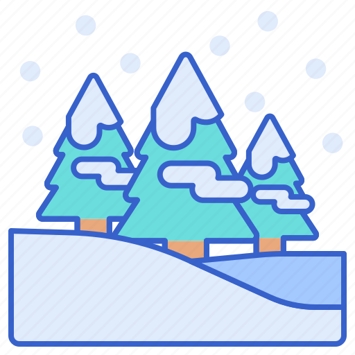 Forest, snow, tree, winter icon - Download on Iconfinder