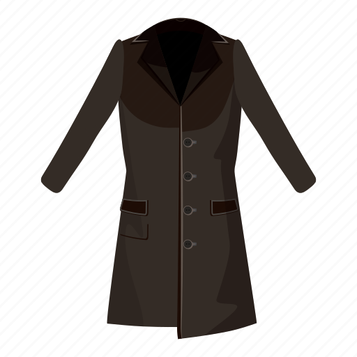 Cartoon, cloth, coat, fashion, female, jacket, men icon - Download on Iconfinder