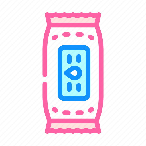 Wet, wipes, package, hygiene, accessory, vacuum icon - Download on Iconfinder