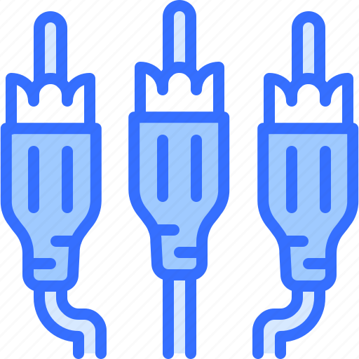 Rca, wire, connector, cable, computer, technology, electronics icon - Download on Iconfinder