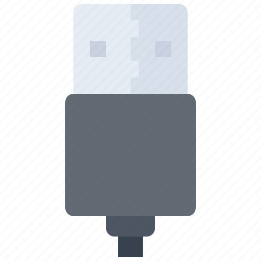 Usb, wire, connector, cable, computer, technology, electronics icon - Download on Iconfinder