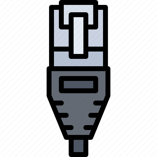 Internet, connector, wire, cable, computer, technology, electronics icon - Download on Iconfinder