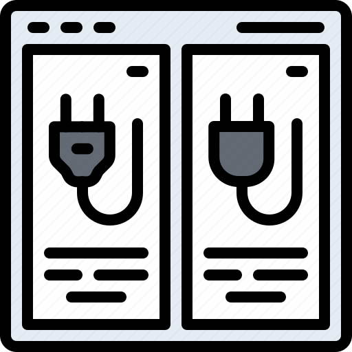 Plug, wire, cable, website, computer, technology, electronics icon - Download on Iconfinder