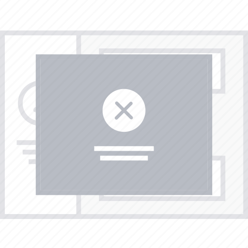 Delete, popup, style, ui, web, wireframe icon - Download on Iconfinder