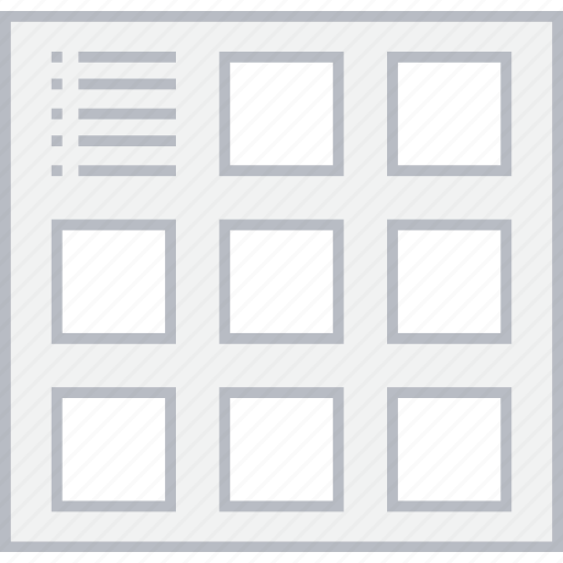 Grid, info, preview, thumb, ui, web, wireframe icon - Download on Iconfinder
