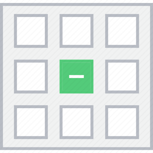 Delete, grid, style, thumb, ui, web, wireframe icon - Download on Iconfinder
