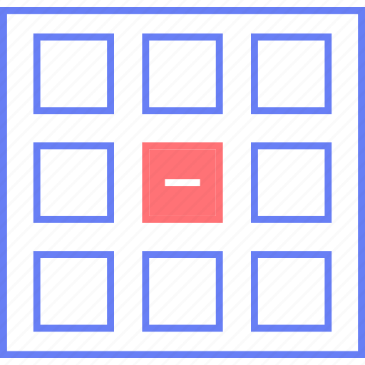 Delete, grid, style, thumb, ui, web, wireframe icon - Download on Iconfinder