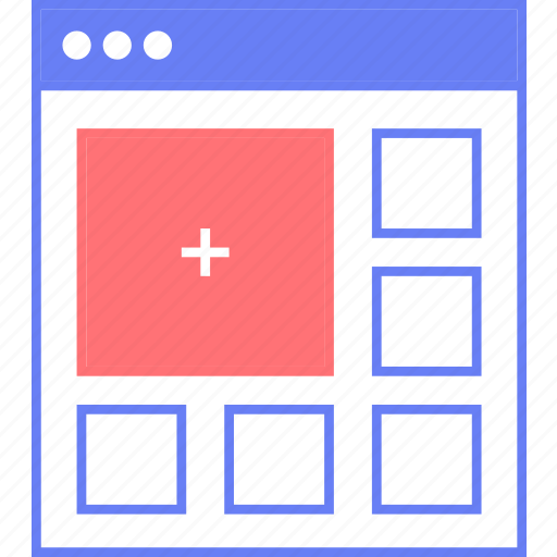 Add, media, style, ui, web, wireframe icon - Download on Iconfinder