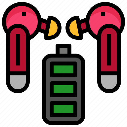 Battery, electronics, wireless, sound, headphones icon - Download on Iconfinder