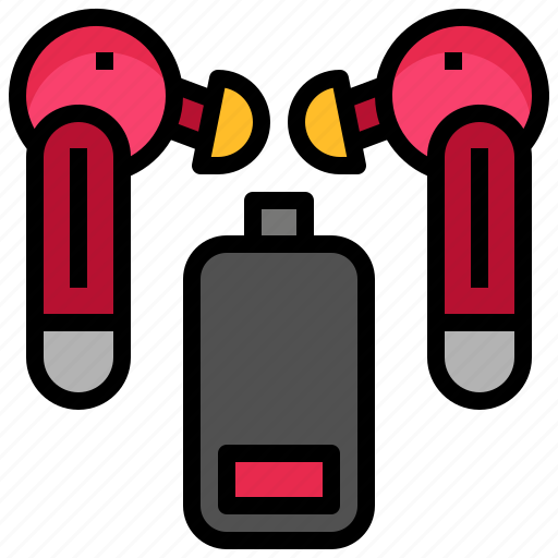 Battery, low, headphones, device, wireless icon - Download on Iconfinder