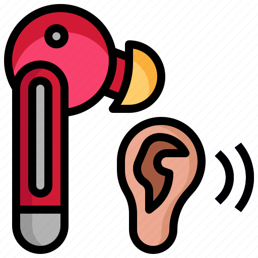 Listening, ear, miscellaneous, headphones, wireless icon - Download on Iconfinder