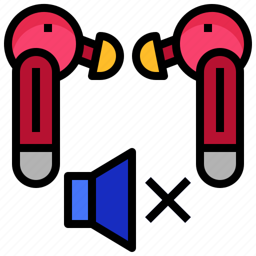 Mute, volume, earphones, music, headphones, audio icon - Download on Iconfinder