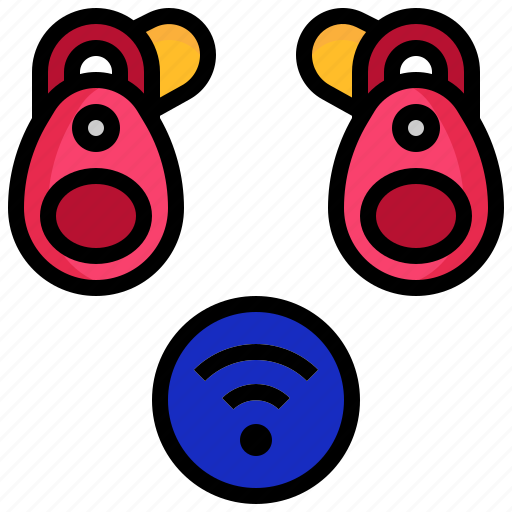 Wireless, wifi, headphones, airpod, connecting, music, and icon - Download on Iconfinder