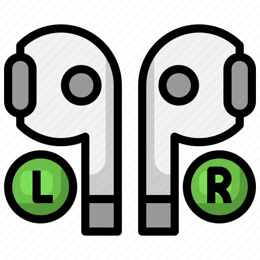 Earbud, left, right, technology, device, headphones icon - Download on Iconfinder