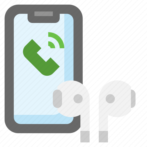 Call, smartphone, earbuds, headphone, device icon - Download on Iconfinder