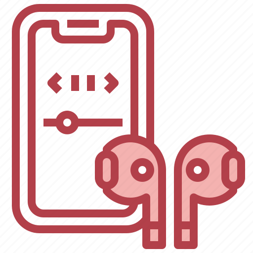 Earbuds, headphones, electronics, device, smartphone, wireless icon - Download on Iconfinder