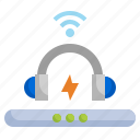 headphone, audio, wireless, charger, electronics, power