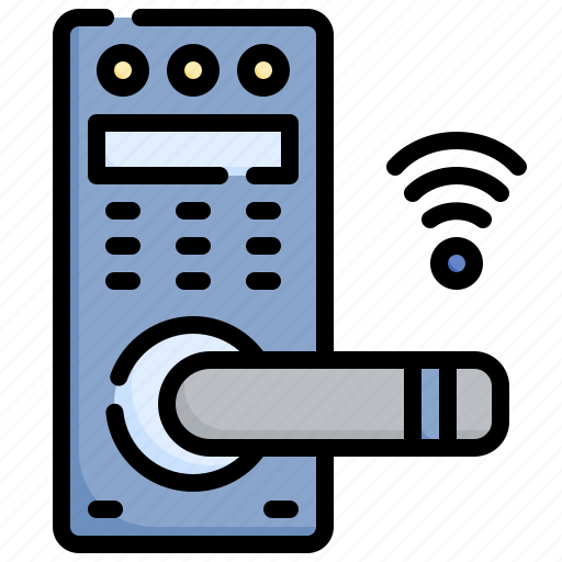 Door, knob, domotics, smart, home, key, lock icon - Download on Iconfinder