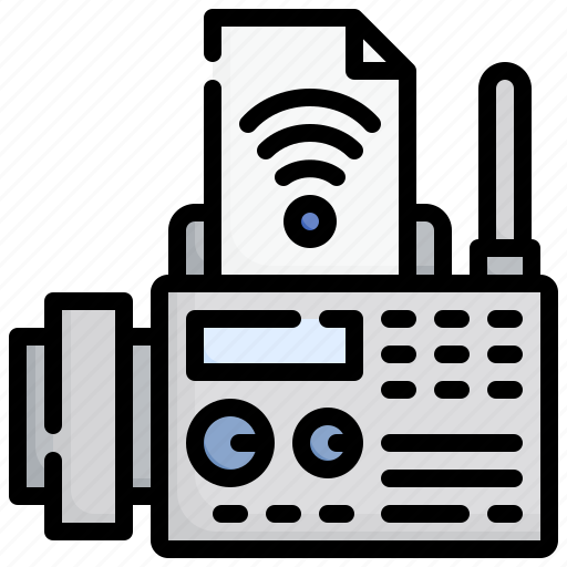 Fax, machine, electronics, communications, device, document icon - Download on Iconfinder