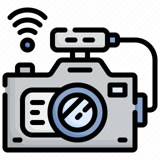 Photo, camera, wireless, charger, charging, electronics, multimedia icon - Download on Iconfinder