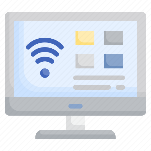 Television, smarthome, smart, tv, wifi, connection, signal icon - Download on Iconfinder