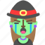 crying, emoji, female, halloween, horror, monster, witch 