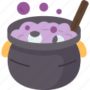 witch, cauldron, potion, boiling, witchcraft