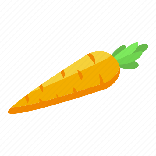 Wok, menu, carrot, isometric icon - Download on Iconfinder