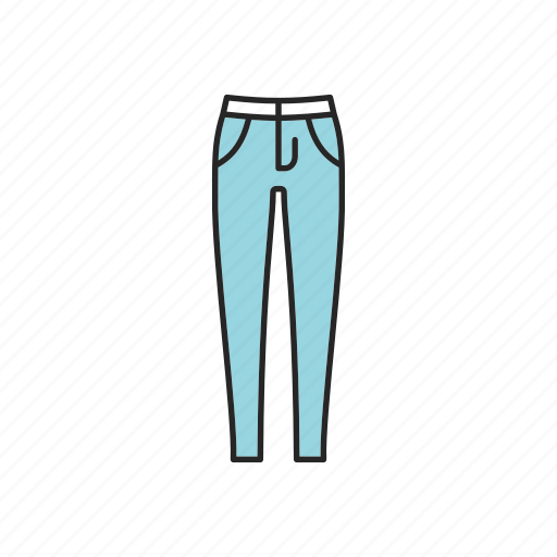 Casual, clothes, denim, jeans, pants, skinny, trousers icon - Download on Iconfinder