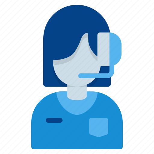 Woman, avatar, service, agent, call center, customer care icon - Download on Iconfinder