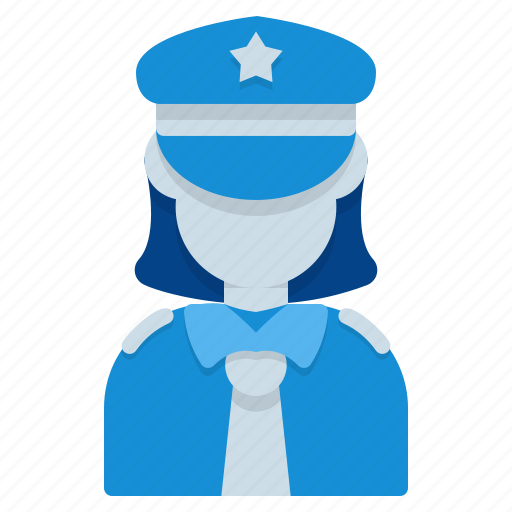 Police, woman, avatar, officer, guard, female icon - Download on Iconfinder