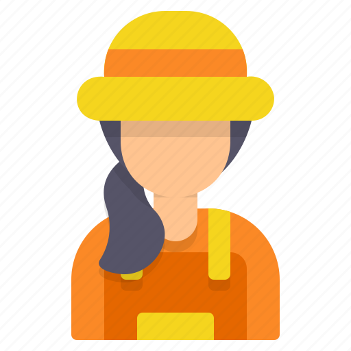 Farmer, woman, avatar, gardener, female, agriculture, plant icon - Download on Iconfinder