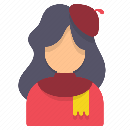 Painter, avatar, woman, artist, female, user icon - Download on Iconfinder