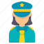 police, woman, avatar, officer, guard, female 