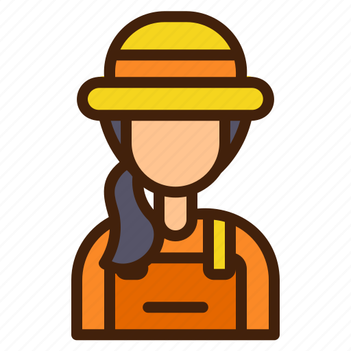 Farmer, woman, avatar, gardener, female, agriculture, plant icon - Download on Iconfinder