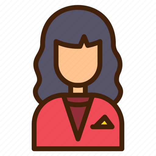 Receptionist, avatar, woman, reservations, reception, female, information desk icon - Download on Iconfinder