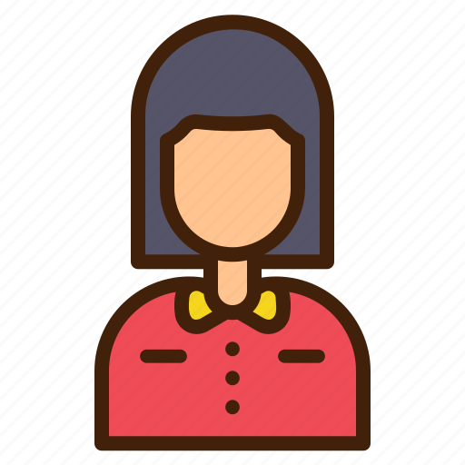 Waiter, avatar, woman, service, female icon - Download on Iconfinder