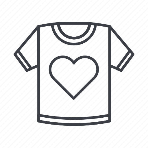 Clothes, clothing, fashion, heart, style, t, tshirt icon - Download on Iconfinder