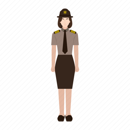 Female, job, occupation, profession, sherrif, woman, work icon - Download on Iconfinder