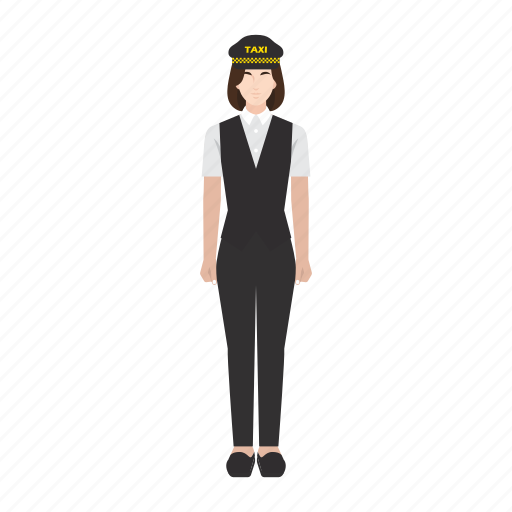 Cab, driver, job, occupation, profession, taxi, woman icon - Download on Iconfinder