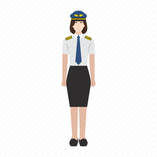 Job, occupation, pilot, plane, profession, woman, work icon - Download on Iconfinder
