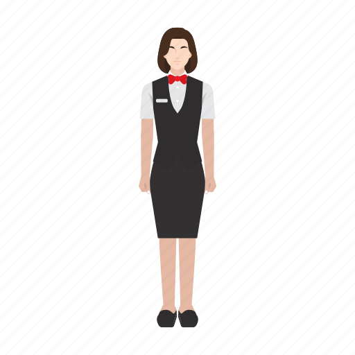 Job, occupation, profession, waitress, woman, work, worker icon - Download on Iconfinder