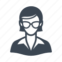avatar, businesswoman, glasses, teacher