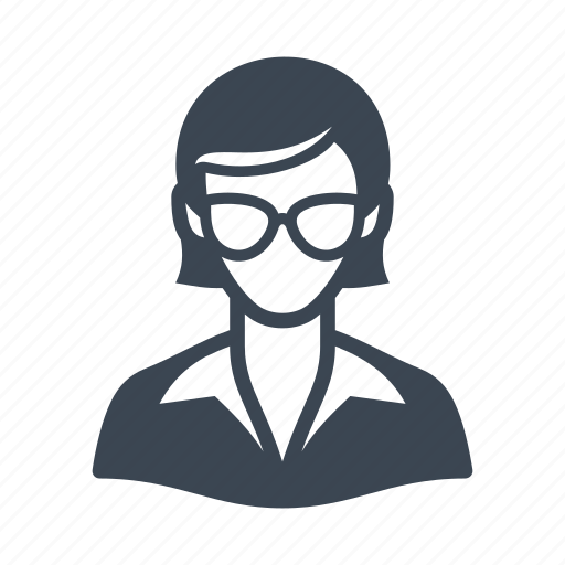 Avatar, businesswoman, glasses, teacher icon - Download on Iconfinder