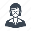 avatar, businesswoman, glasses, teacher 