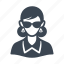 avatar, businesswoman, spy, sunglasses 