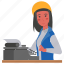 typewriter, mechanical, woman, stenographer, typing, machine, mechanic 