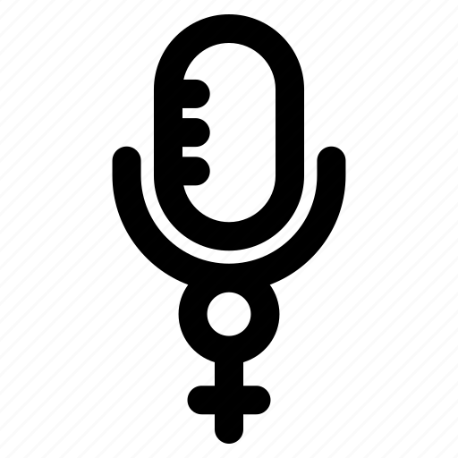 Women, day, microphone, sound, gender, female, sign icon - Download on Iconfinder